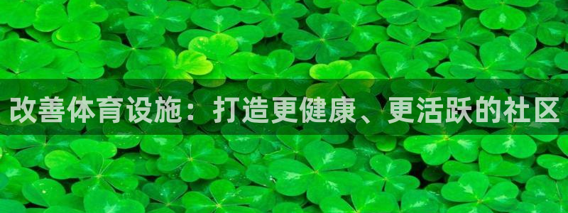 意昂体育3注册：改善体育设施：打造更健康、更活跃的社
