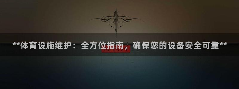 意昂3娱乐是那个系列的台子：**体育设施维护：全方位